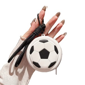 Cute Soccer &amp; Tennis Ball Zipper Pouch Mini <strong>Bag</strong> <strong>Charms</strong> Keychain Carabiner Keychain for <strong>Bag</strong> <strong>Charm</strong> or Earphone Case - Product Image 5