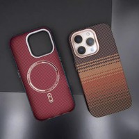 Vente chaude pour Iphone16 Pro Case Texture Magnétique pour Iphone 15promax 14pro Max Étui de Protection Magnétique Lumineux