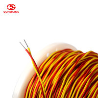 Kabel Termokopel Serat Kaca Tahan Api Tipe K 2*0.71mm Langsung dari Pabrik, Kabel Pengukur Termokopel dengan Kawat Kompensasi Pasangan Terpilin