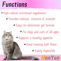 Supplément de pâte nutritionnelle hypercalorique pour animaux de compagnie favorise le soulagement croissant malade, le vieillissement et le refus de nourriture pour chien chat