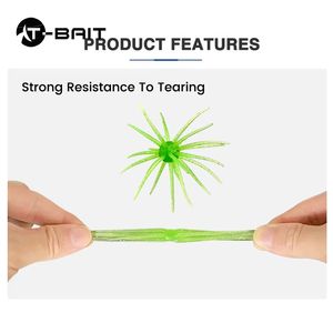 2 pcs盒装漂浮软饵触手海胆巢虫软虫鲈鱼桂鱼蛇鲶鱼 - Product Image 5