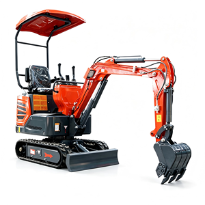 Mini-excavatrice puissante, excavatrice compacte sur chenilles pour la construction, l'aménagement paysager et l'agriculture - Product Image 5