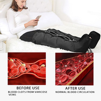 Meilleures ventes de bottes médicales de récupération par compression d'air à usage domestique approuvées CE pour la circulation sanguine et la relaxation du masseur de jambes