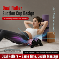 Rouleau en mousse EVA TPR haute densité avec ventouses - Outil de massage Crazy Fit portable pour le soulagement musculaire et la récupération sportive
