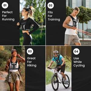 Sac à dos de course réfléchissant à prix d'usine personnalisé, gilet d'hydratation de course avec porte-téléphone et porte-bouteille - Product Image 5