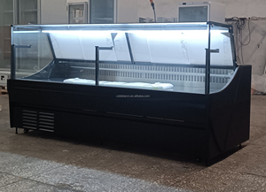 Vitrine froide commerciale Deli Restaurant réfrigérateur <span class=keywords><strong>vitré</strong></span> Vertical affichage aliments chauds viande réfrigérateur en verre - Product Image 2