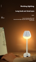 2025 lampes de Table de veilleuse rechargeables pour étude de chambre nouvel affichage électrique tactile Flexible caractéristiques simples batterie