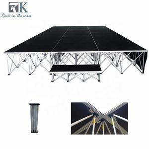 Plataforma de Escenario Portátil Móvil Rápida para Eventos al Aire Libre de 4x4 Pies, Mini Plataforma para Conciertos - Product Image 1