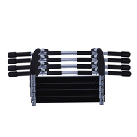 Wavar Fashion Home Gym Barre de traction autoportante avec barre de traction en acier de couleur noire