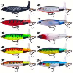 14cm 37g Wobblers Top eau Popper leurre de pêche appât dur rotatif queue souple matériel de pêche <span class=keywords><strong>Whopper</strong></span> <span class=keywords><strong>Plopper</strong></span> - Product Image 6