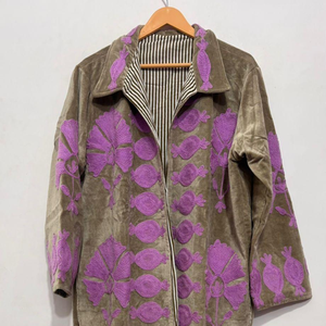 Winter Autumn Bohemian Style Cotton Canvas Breathable <b>Jacket</b> for Ladies Hot Selling TNT - Product Image 2