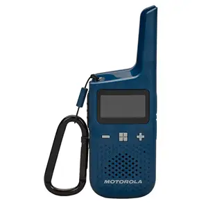 Soluzioni Motorola, portatile FRS, T383, Talkabout, ricetrasmittenti, ricaricabile, W/Dock di ricarica, 22 canali, 25 miglia, blu, 2