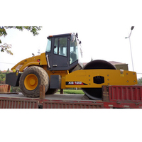 Rouleau vibratoire à tambour unique XS122, 12 tonnes, moteur Cummins 130 ch, rouleau compresseur routier, largeur de tambour 2130 mm, pour le compactage du sol
