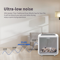 Écran tactile ajuster vitesse température minuterie 72L Pet sèche chambre automatique professionnel chien Pet sèche-cheveux boîte chat séchage Machine