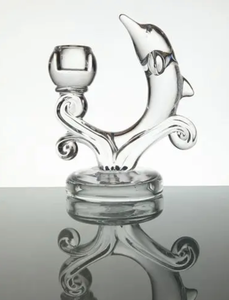 Crystal <strong>Dolphin</strong>-Shaped Votive Glass <strong>Candle</strong> <strong>Holder</strong> Vintage <strong>Candle</strong> <strong>Holder</strong> Tealight <strong>Candle</strong> <strong>Holder</strong> for Table Centerpieces, Home - Product Image 2