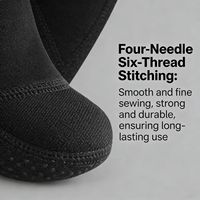Chaussettes de plongée et de wading antidérapantes en caoutchouc chloroprène à points, résistantes à l'usure, à quatre aiguilles et six fils, unisexes, 3 mm d'épaisseur
