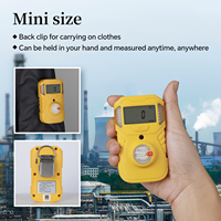 Detektor Gas Tunggal Portabel Bosean IP67 Akurasi Tinggi O2 H2S CO SO2 H2 NH3 Monitor Gas Beracun dengan Layar LCD