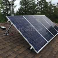 Kit de montage de panneaux solaires à haute résistance au vent pour toitures en tuiles métalliques, rail de fixation en L