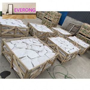 EVERONG, venta al por mayor, piedra Natural Irregular, pavimentación loca suelta, paisaje al aire libre, pavimentadora <span class=keywords><strong>de</strong></span> mármol blanco para jardín, Patio, acera - Product Image 4