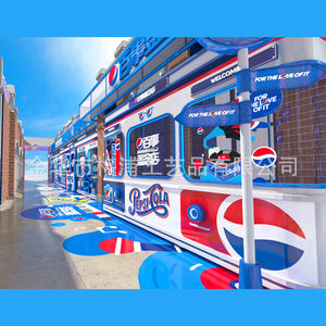 Étagère de présentation personnalisée Pepsi avec éclairage LED pour la décoration, style moderne, étagère métallique autoportante - Product Image 4