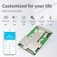 Jiabaida BMS Inteligente con BT Integrado 3S 4S 12V 60A 100A 120A 150A 200A UART con Calefacción y Conexión en Serie