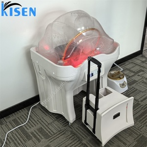 อ่างสระผมเคลื่อนที่ Kisen Bac Station Head Spa แบบพกพา ไม่ต้องใช้ท่อ พร้อมถังเก็บน้ำ 2 ถัง ใช้งานง่าย - Product Image 5