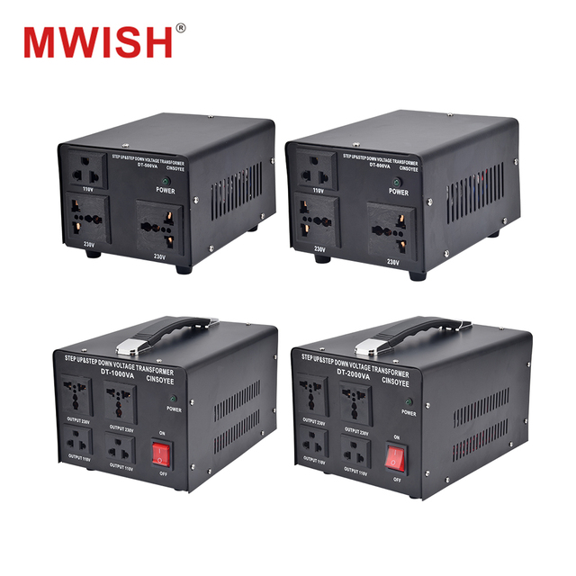 Step up Down Voltage Converter 110V to 220V 500W 5000 Watt Power Transformer Dual Direction for International Travel
