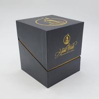 Nouvelle Arrivée : Coffret de Luxe pour Bougies avec Logo Personnalisé, Boîte en Carton Doré Estampé à Chaud pour Boîte en Verre à Bougies