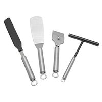 Kit d'épandeur à crêpes et spatule, Épandeur à pâte en forme de T de 5 pouces et spatule de 13,4 pouces, Outil pour crêpes
