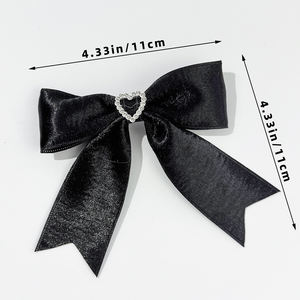 Sasaacc กิ๊บติดผมสไตล์เกาหลีทำจากผ้าซาตินเนื้อด้านคลิปด้านบนสุดหรูสำหรับผู้หญิงเครื่องประดับผมสไตล์เจ้าหญิงหวาน - Product Image 6