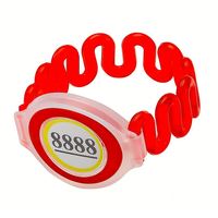 13.56Mhz 125Khz Gelang RFID Tahan Air dengan Kunci PVC untuk Kolam Renang Model ISO