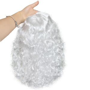 Fujia Vente gros <span class=keywords><strong>Barbe</strong></span> Bouclés Stock Cap Festival Cheveux Fibre Haute Température Cheveux Synthétiques Noël Père Noël <span class=keywords><strong>Perruque</strong></span> - Product Image 6