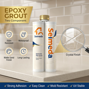 Mortier époxy auto-nivelant haute brillance facile à utiliser pour le remplissage des joints de carrelage DIY pour la décoration intérieure des sols et des murs - Product Image 1