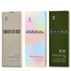 Nuevos Bolígrafos de Gel Retro Morandi Papelería Promoción al por Mayor Pluma de Gel Negra de 0.42mm - Product Image 5