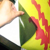 Film de fenêtre en vinyle microperforé couvrant une vision à sens unique pour imprimante à solvant d'impression grand format