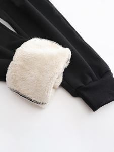 Winter Thick Thermal Sherpa <strong>Lined</strong> <strong>Fleece</strong> Sweatpants <strong>Women</strong> Track Jogger Winter Warm <strong>Fleece</strong> Plus Size Pants <strong>Women's</strong> <strong>Trousers</strong> - Product Image 5