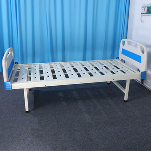 Оптовая продажа, дешевые медицинские койки, больничный пациент, медицинская плоская простая стальная кровать, утолщенный материал для труб - Product Image 2