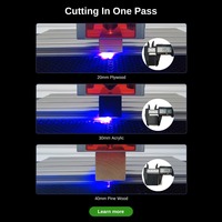 Prix Usine Nouvelle Machine de Gravure Laser à Diode K1 MAX 60W Puissance Optique 8060 avec Assistance Pneumatique pour Découpe du Contreplaqué de 20mm en un Seul Passage