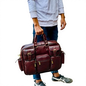 Sac à main pour ordinateur portable en cuir véritable léger, de haute qualité, doux, décontracté, tendance, en coton et nylon, écologique, grande capacité - Product Image 2