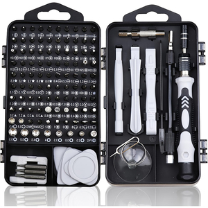 Juego de Destornilladores 115 en 1, Kit de Herramientas de Reparación de Acero/Plástico OEM, Puntas Magnéticas para Destornillador para Teléfono, Laptop, Reloj, Tableta - Product Image 1