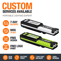 Lampe torche EDC rechargeable 300 lumens COB, lampe de travail avec clip magnétique, batterie Type C, affichage de la charge, pour camping, réparation, torche de poche