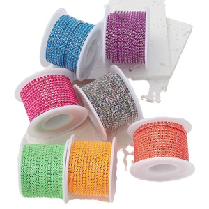 Thời Trang Màu <span class=keywords><strong>S</strong></span>ắc Khác Nhau Thạch Trim <span class=keywords><strong>S</strong></span>ân Bạc Vàng Đồng AB Pha Lê Rhinestone Cup Chuỗi Cho Ăn Mặc Phụ Kiện May Mặc - Product Image 5