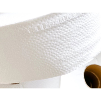 Papier toilette en rouleau jumbo en gros, pâte de bois vierge, étiquette privée personnalisée pour hôtel et restaurant