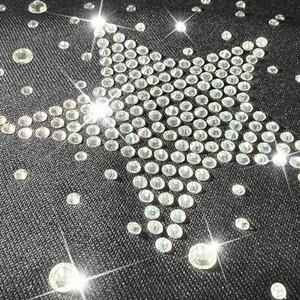 T-shirt Homme Oversize Col Rond Uni Lourd 300g Coupe Boxy Personnalisé avec Logo Imprimé Strass – Meilleure Vente - Product Image 3