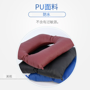 Cojín de asiento de poliuretano cuadrado, transpirable, impermeable, para uso en silla de ruedas en el hogar y la oficina, color azul sólido - Product Image 2