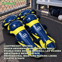 Protège-jambes moulés pour receveur de baseball YumuQ Professional, protection des genoux, des tibias et des pieds, fabricant OEM ODM