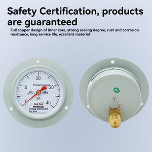 Bandeira vermelha Marca <span class=keywords><strong>Y</strong></span>-<span class=keywords><strong>100ZT</strong></span> 1.6 Nível Digital Water <span class=keywords><strong>Pressure</strong></span> <span class=keywords><strong>Gauge</strong></span> 100mm Axial Edge Instrumento Instrumentos de Medição - Product Image 4