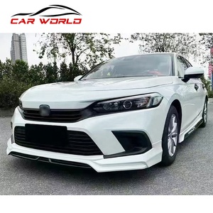 New 2022-2023 for for Bumper Kit Front Lip Rear Lip Side Skirts Plastic Screw-On Face Kit - Product Image 4
