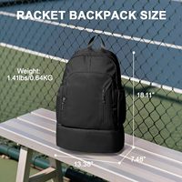 Sac à dos de sport haute capacité résistant à l'eau pour raquettes de squash, racquetball, tennis et padel – Offre spéciale