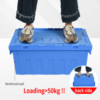 Boîte en plastique carrée épaisse 600x400x360mm en PP recyclable, empilable et personnalisable pour promotion d'épicerie, supermarché et commerce